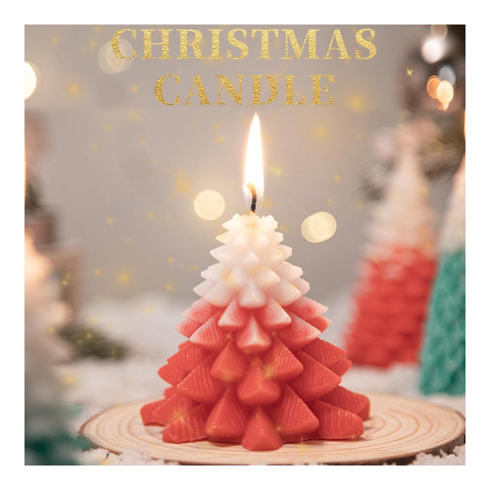 Exklusive Spitzkerzen-Set Braune Weihnachtsduftkerzen für festliche Stimmung | Inklusive Kiefernkerze mit Holzständer | Perfekt für Wohnzimmer Esstisch Kamin & Desktop | Ideale Weihnachtsdekoration & Geschenkidee | 9-teiliges Set