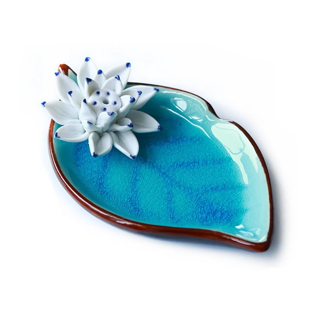 Entdecken Sie Eleganz Binoster Räucherstäbchenhalter - Handgefertigtes Keramik-Räuchergefäß mit Künstlerischem Brenner-Stock Lotus-Spulen und Porzellan. Dekorative Blumen verleihen Ihrem Raum eine beruhigende Atmosphäre. Perfekter Räucherkegelhalter und stilvolles Aschenbecher-Tablett. Handarbeit in Vollendung