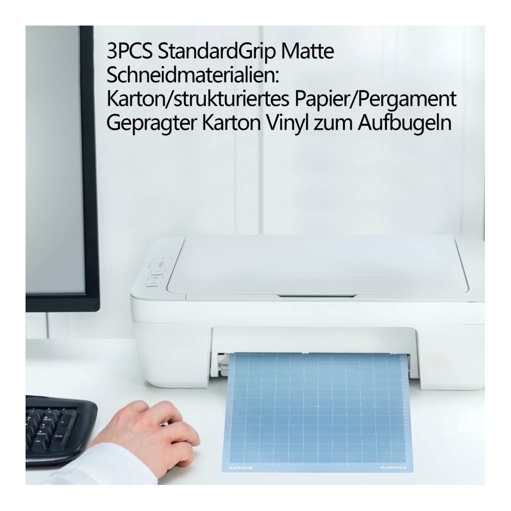 Hochwertige rutschfeste Schneidematten für Silhouette Cricut und Cameo Plotter | 3er-Pack Klebende Ersatz-Schneidematten für präzises Crafting und Vinylschnitt | Ideales Zubehör für Ihre Projekte
