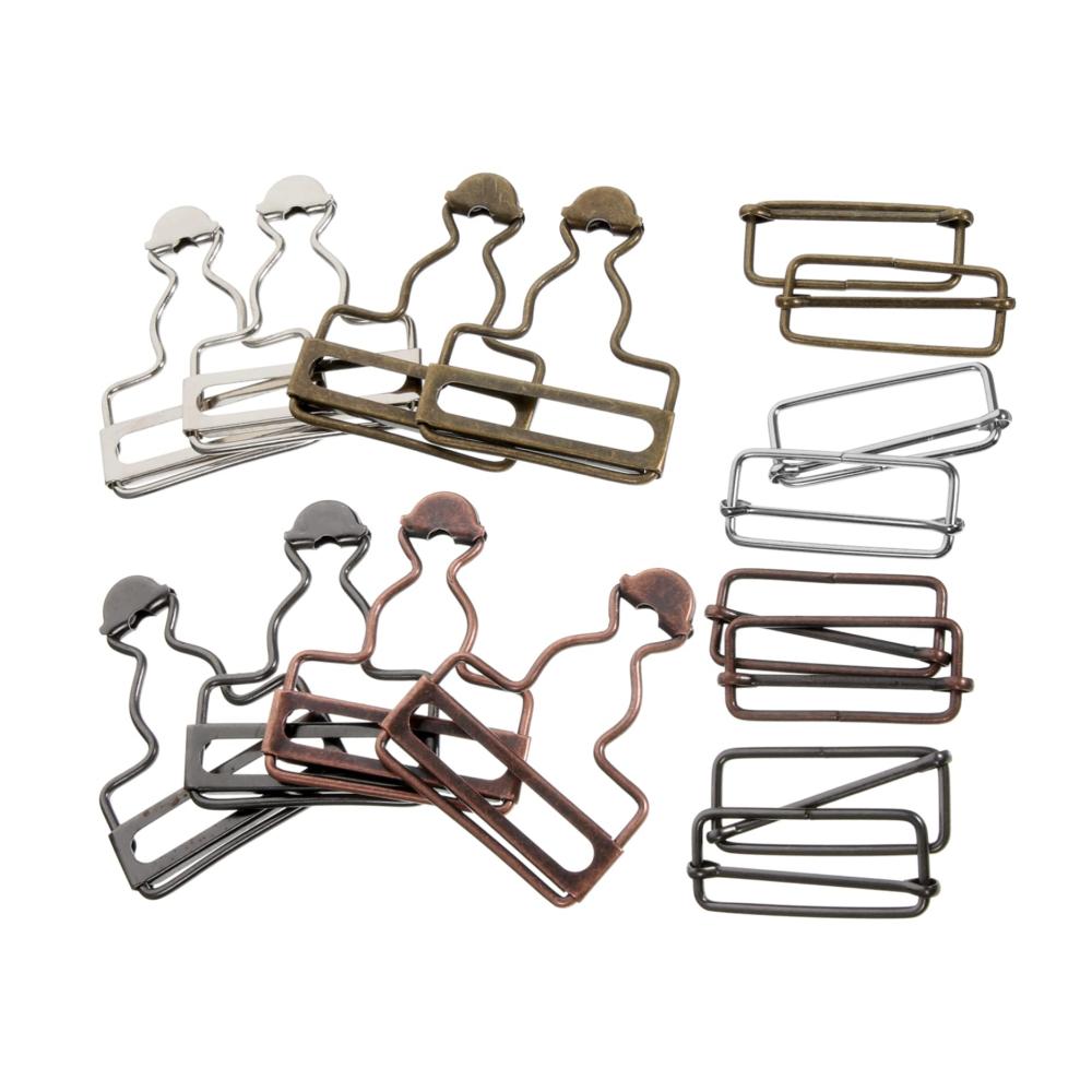 Hochwertige Druckknöpfe 32-teiliges Set Latzschnallen - Perfekte Ergänzung für Latzhosen Handpolitur Vintage-Stil. Einfacher Austausch für Kleidungsstücke. Einzigartige Geschenkidee