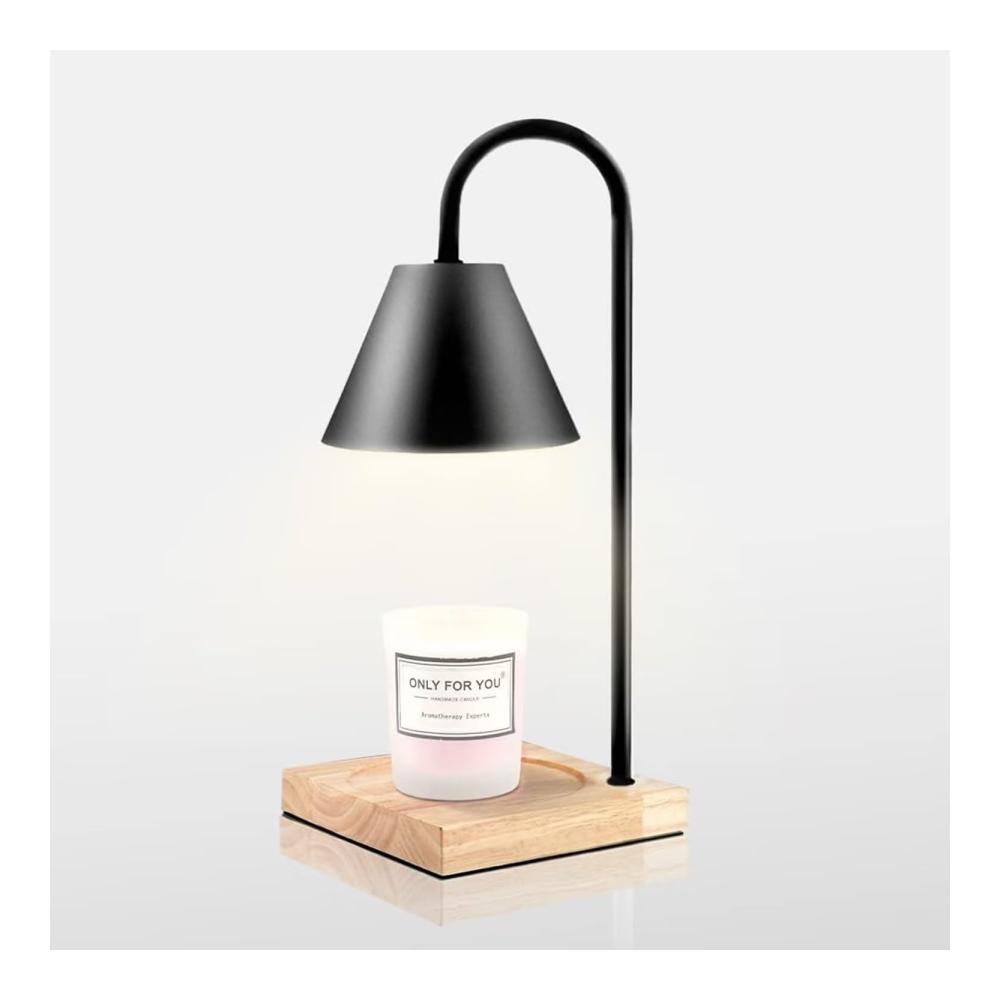 Stimmungsvoller Duft Dimmbare Duftlampen Kerzenwärmer Lampe mit Holzbasis - Modernes Heizlicht für Zuhause Yoga & Hotels - Aromatische Atmosphäre
