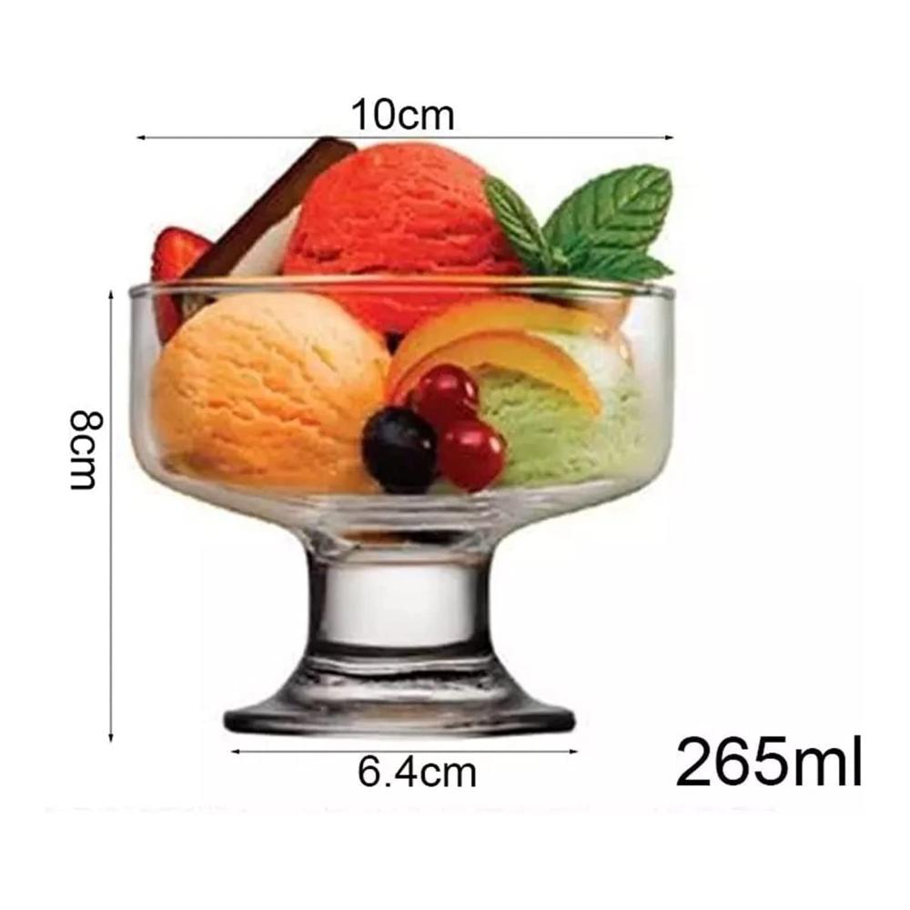 Erstaunliche Dessertschalen aus transparentem Glas für Pudding Eis Vanillesoße und mehr! Exquisit gestaltet für Ihre köstlichen Kreationen