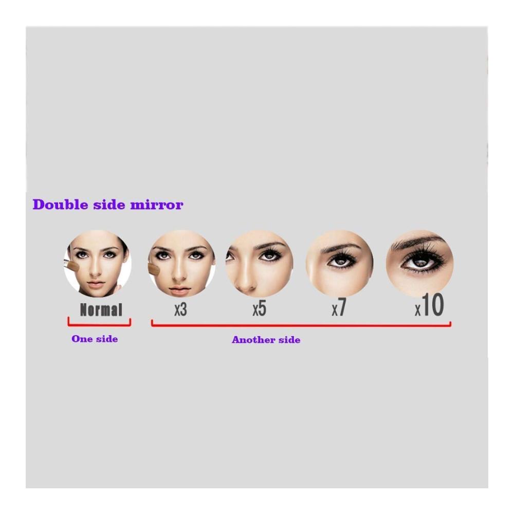 Entdecken Sie den ultimativen Kosmetikspiegel Wandmontage 20.3 cm Badezimmer-Vergrößerung doppelseitig verstellbar ausziehbar schwenkbar. Ihr perfekter Begleiter für präzises Make-up! Nickel und Chrom 5-fach Vergrößerung