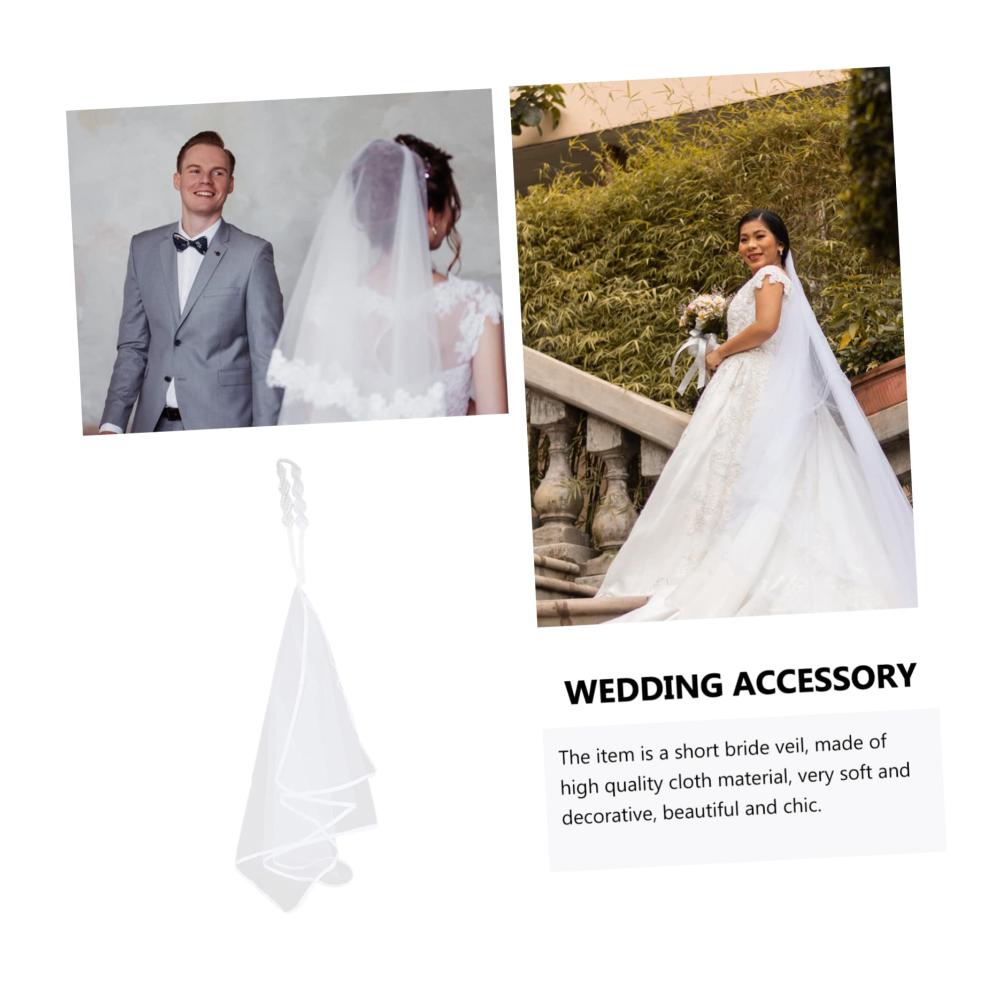 Brautaccessoires 3St Brautschleier Hochzeitsschleier mit Brautstirnband perfekt für den Junggesellinnenabschied und die Hochzeit! Blitzlieferung für Ihre Partybedürfnisse