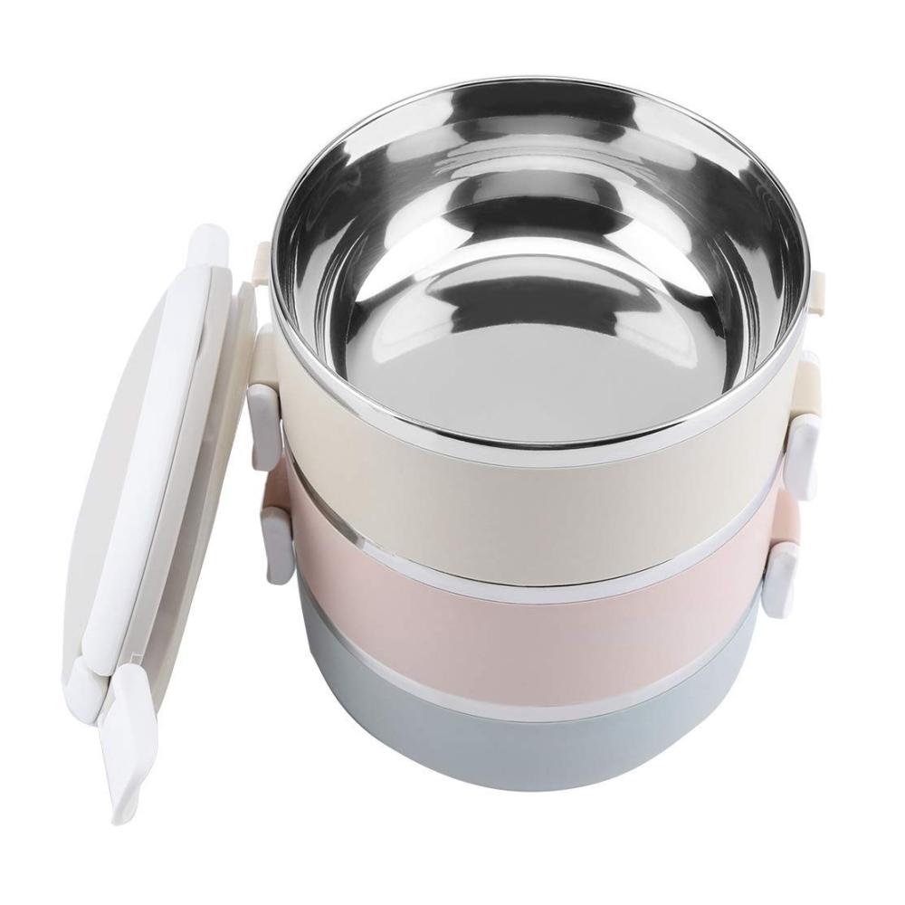 Halten Sie Ihr Essen unterwegs warm! Tragbare Edelstahl-Thermos-Lebensmittelbehälter mit Belüftungsloch 2100 ml Kapazität für frische Mahlzeiten. Perfekte Thermobehälter für Essen