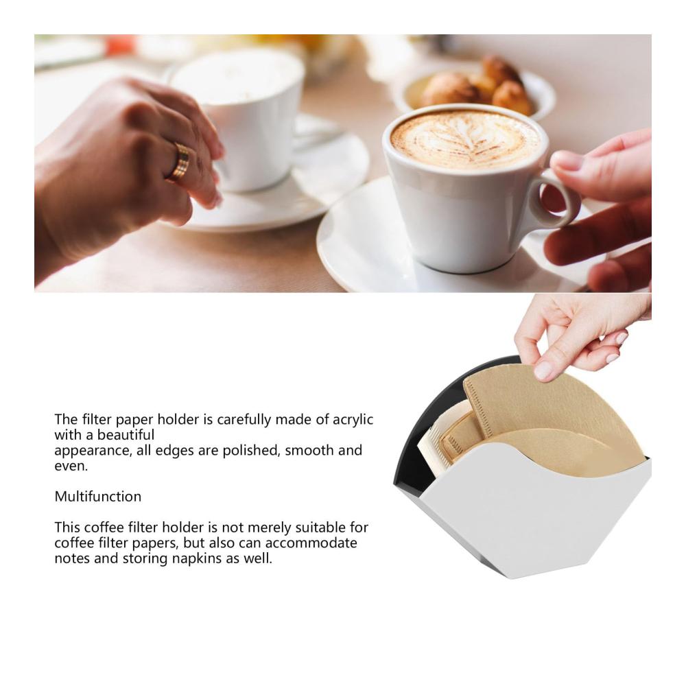 Einwegfilter für Kaffee Kaffeefilterhalter & Spender zur Aufbewahrung von Kegelfiltern Zuhause oder im Café - Praktische Lösung für frischen Kaffeegenuss