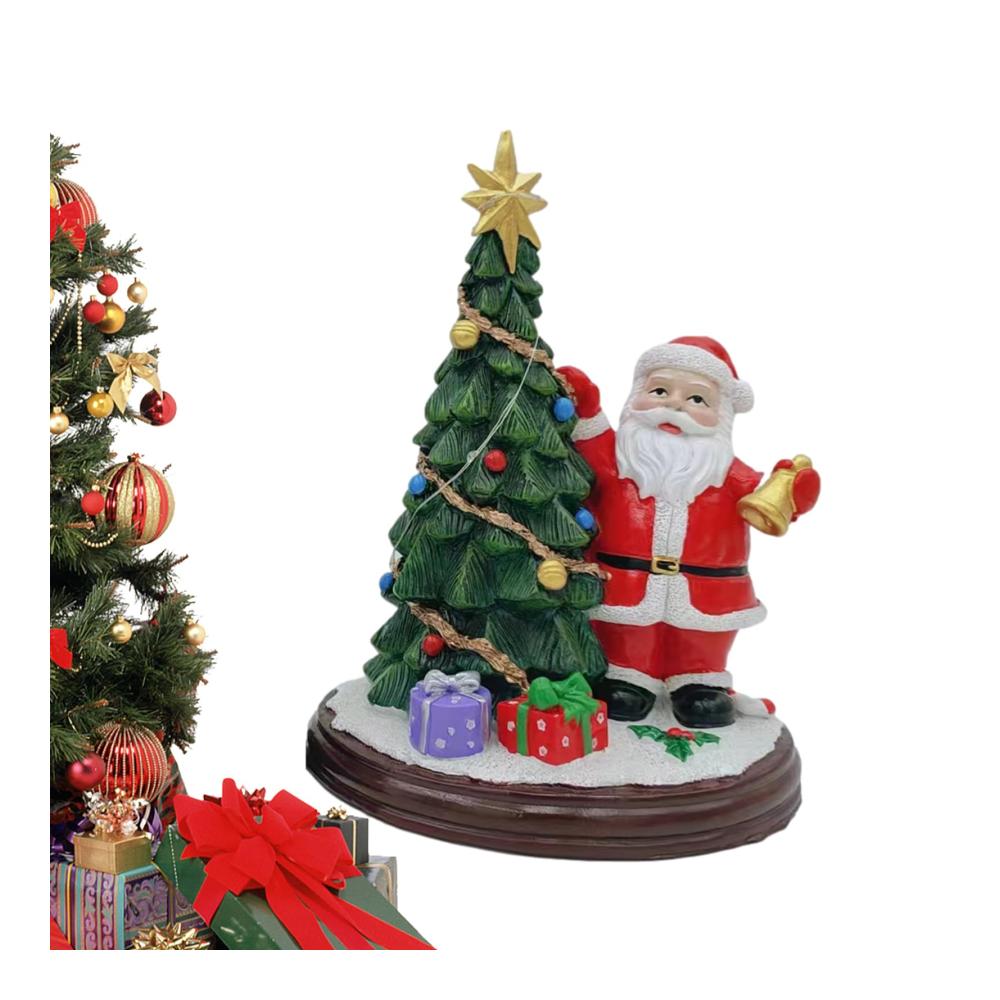 Weihnachtsmannfiguren Dekorative Kunstharz-Zierfiguren für festliche Heimdekoration und Partys