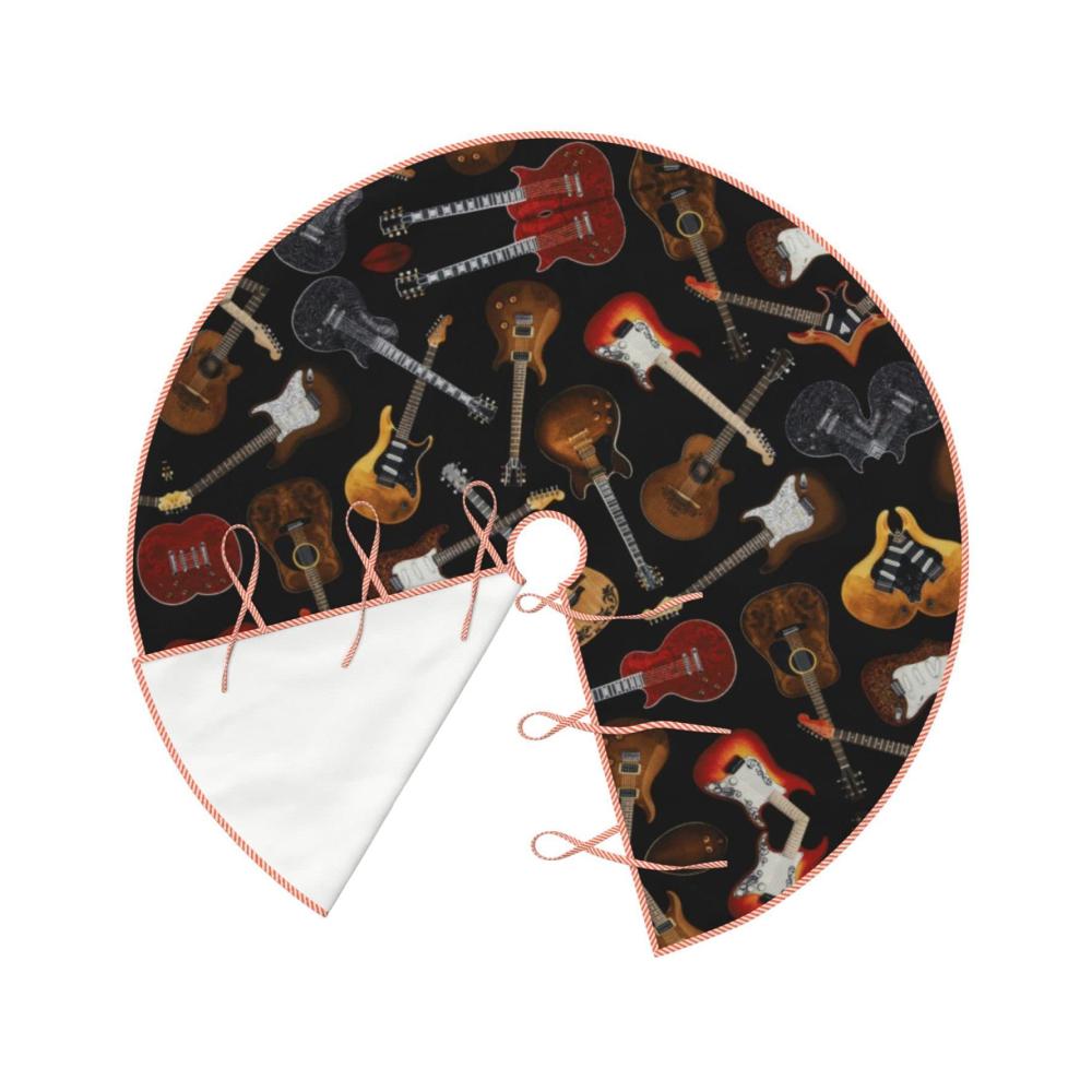 Hübsche Weihnachtsbaumständerhüllen Stilvoller Hanf-Druck für festliche Akzente! Perfekte Ergänzung für Ihre Weihnachtsdek