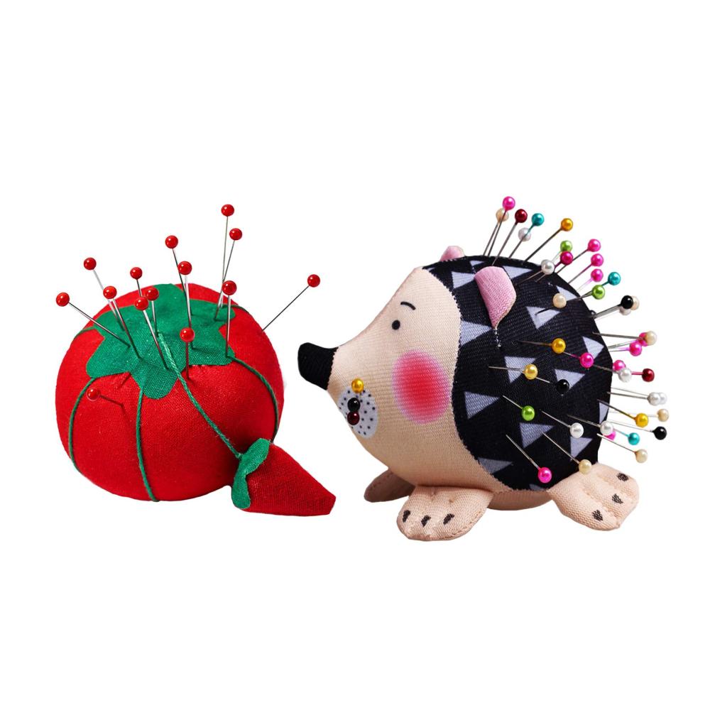 Entzückendes Igel-Nadelkissen Set - 2er Pack Tomatenform Pin-Halter für DIY Handarbeiten. Perfektes Nähzubehör & Bastelwerkzeug für kreative Näharbeiten