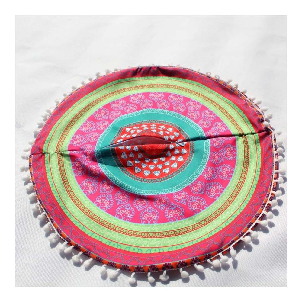 Bohemian Zierkissenbezüge Indisches Mandala Design für Ihr Zuhause | Dekorative Kissenhüllen 43x43 cm | Exotische Wohnaccessoires & stilvolle Home Dekoration (E
