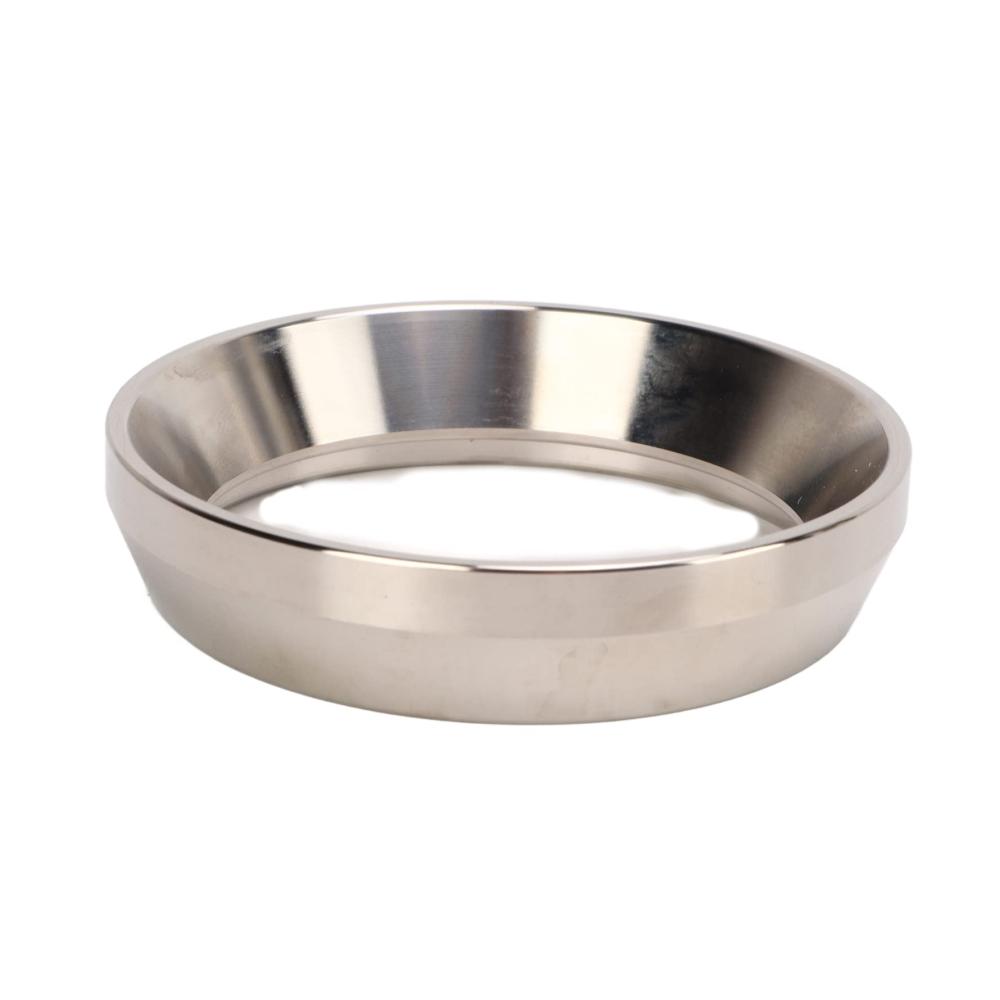 Professioneller 58mm Espresso-Dosiertrichter aus Edelstahl | Ersatzring für perfekte Espresso-Pulverdosierung im Heimcafé | Wiederverwendbarer Kaffeetric