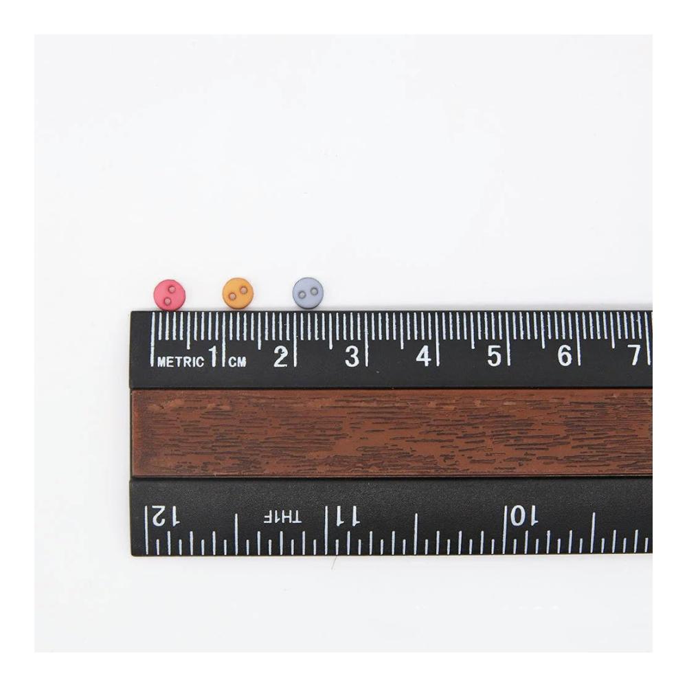 100 Stück 4mm Mini-Knöpfe aus Kunstharz | Perfekt für Puppenkleidung und handgefertigte Cartoon-Kleidung | Ideal für Nähen DIY und Basteln | Knöpfe in verschiedenen Far