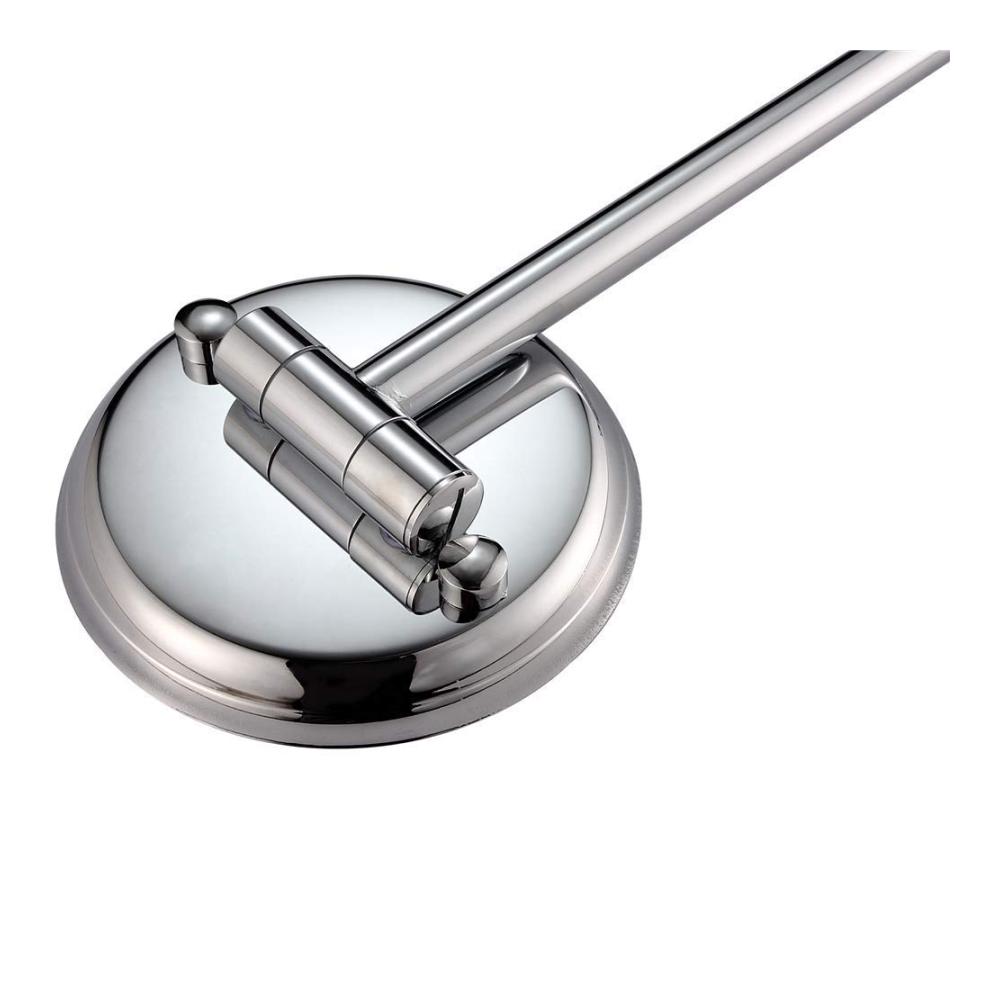 Entdecken Sie den ultimativen Kosmetikspiegel Wandmontage 20.3 cm Badezimmer-Vergrößerung doppelseitig verstellbar ausziehbar schwenkbar. Ihr perfekter Begleiter für präzises Make-up! Nickel und Chrom 5-fach Vergrößerung