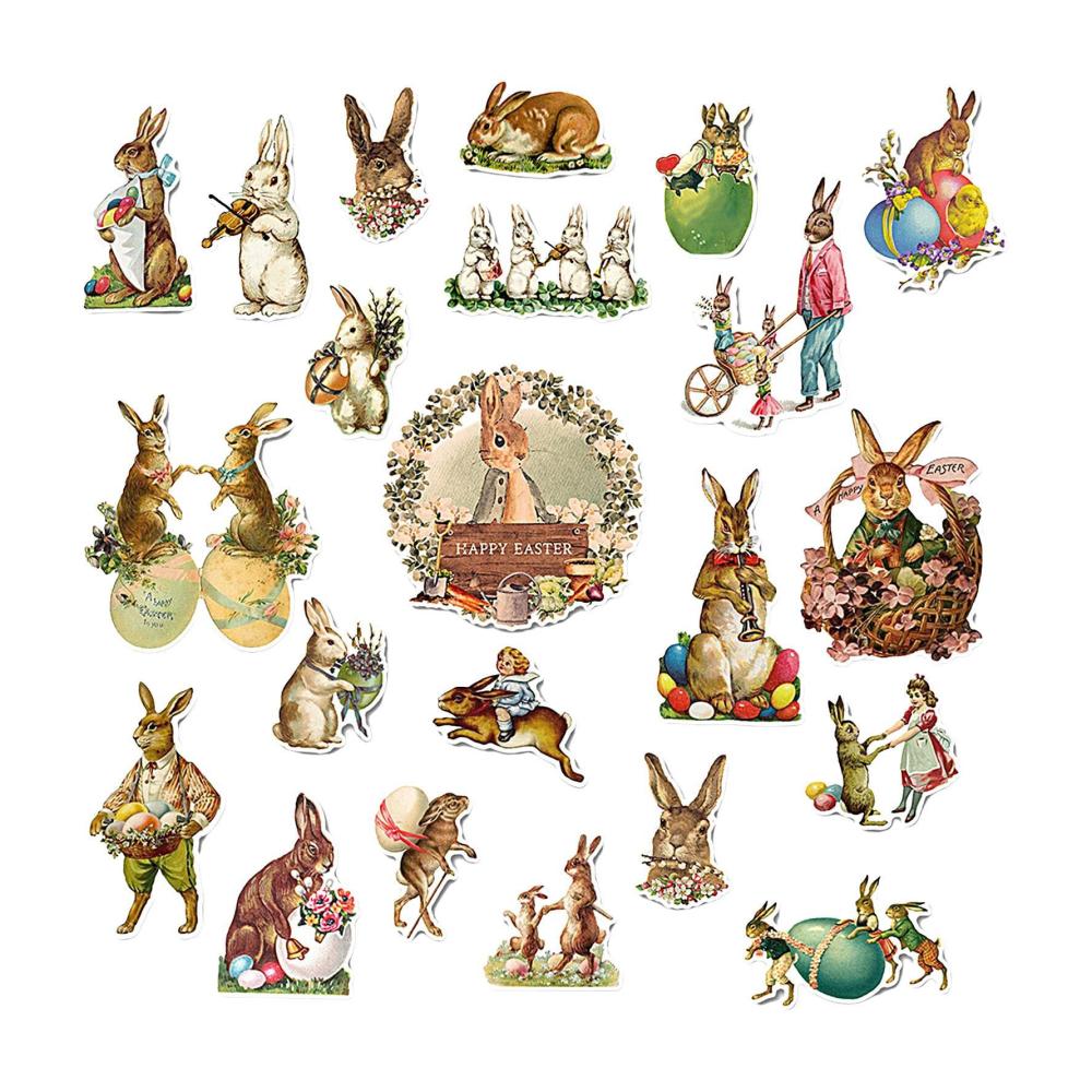 Verzaubern Sie Ihren Kühlschrank! ZAGARO Ostern Magnete Set – 22 niedliche Hasenmagnete & Eier-Aufkleber – Dekorative Osterhasen für metallische Oberflächen – Ideal für Festlichkeiten & Dekoration