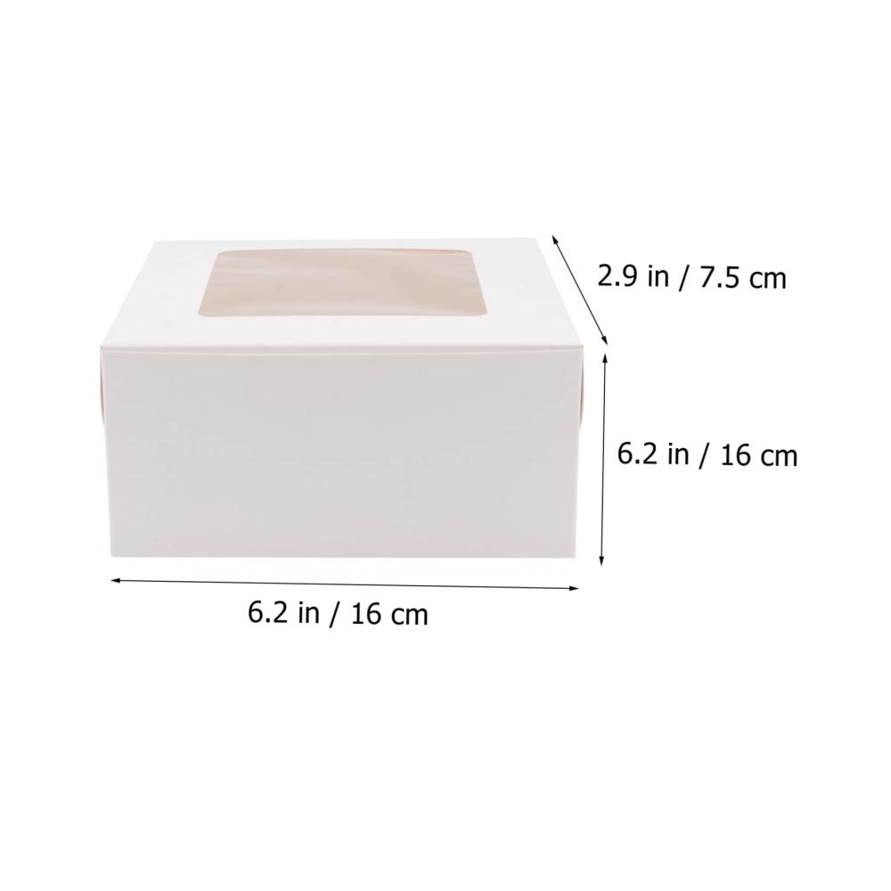 Hochwertige 10-teilige Kraftpapier-Tortenschachtel-Geschenkverpackungsboxen für Geburtstage Hochzeiten und Weihnachten - Perfekte Aufbewahrungslösung für Kuchen und Leckereien - Inklusive Packtaschen