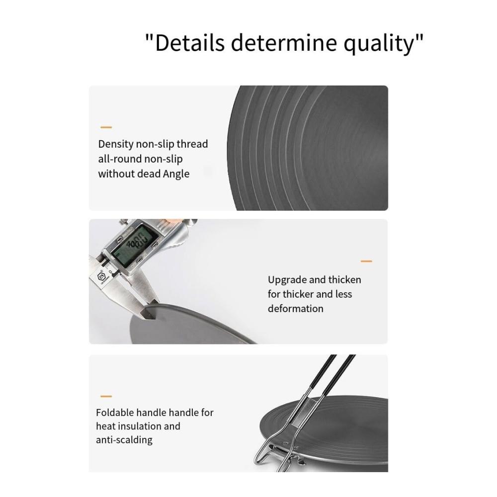 Erstklassige Crepe-Pfannen Aluminium-Wärmeverteiler für gleichmäßige Erwärmung auf Gasherdplatten - Langlebig & effizient für perfekte Crepes - Metall Wärmeleitungsplatte für optimale Wärmeleitung