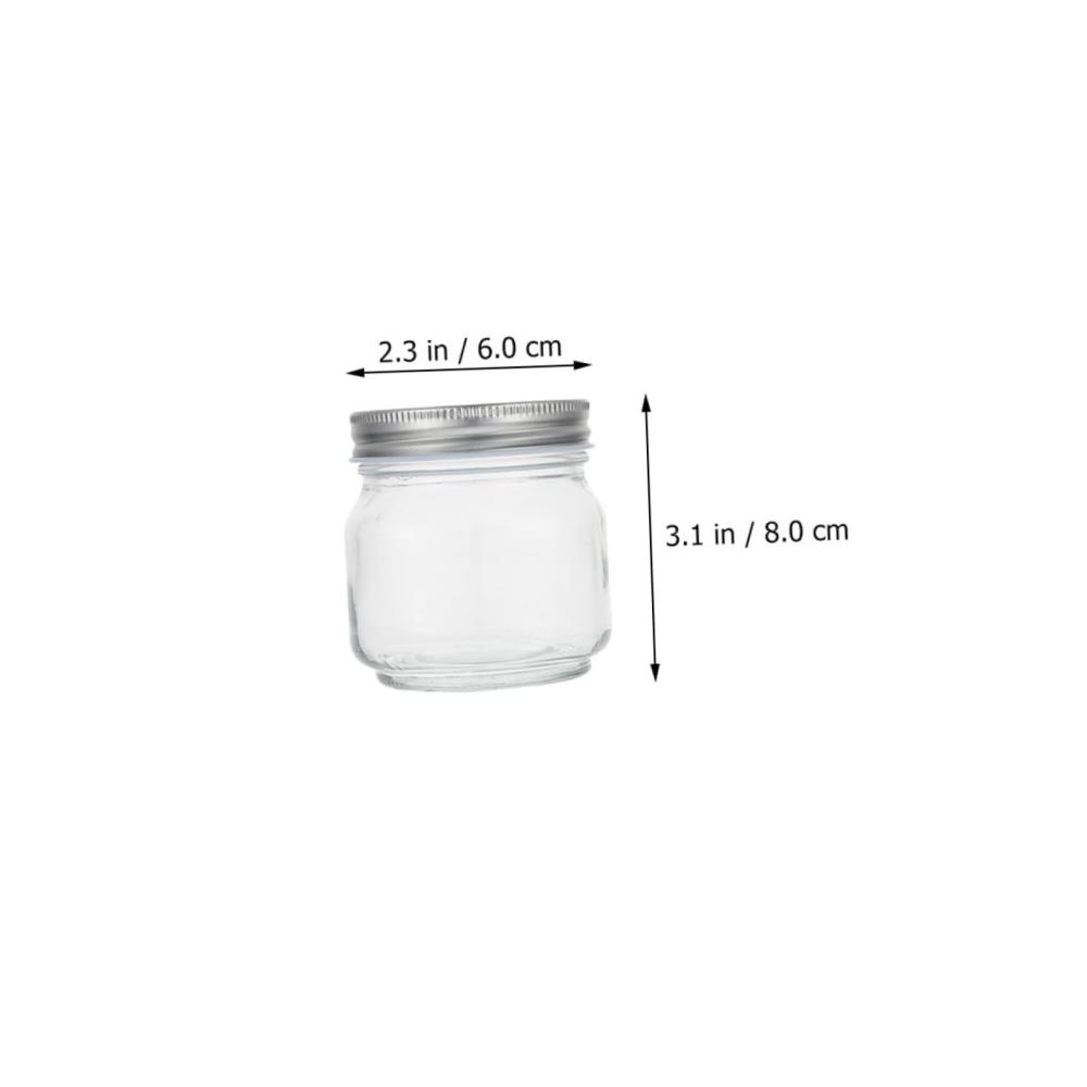 8er Set Vorratsdosen aus Glas mit Deckel - Perfekte Aufbewahrungslösung für Gewürze Snacks & mehr - Luftdichter Vorratsbehälter für Frische & Ordnung in der Küche - Wiederverwendbare Glasbehälter