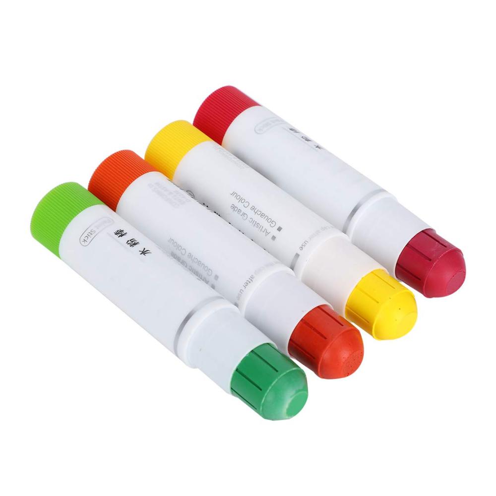 Gouache Sticks & Filzstifte Set 24 Farben Malwerkzeuge für Künstler - Sichere waschbare Materialien - Ideal für Malerei und Zeichnung