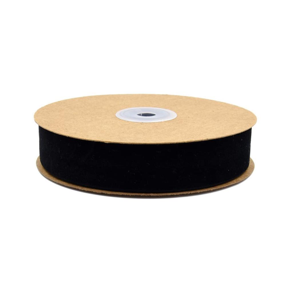 Entdecken Sie Eleganz 10 Meter Samtband 25mm Breite - Einseitiges Dekoband für Schleifen Geschenke und DIY Handwerk - Samt Schwarz - Zierband mit luxuriösem Touch - Hochwertiges Schmuckband