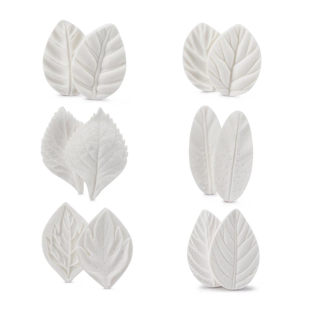 Kreative Seifenherstellung leicht gemacht! Set mit 6 Gießformen für Blätter und Rosenblätter aus Silikon. Perfekt für Fondant Schokolade und mehr – Ideales Werkzeug für 3D-Kuchendekorationen