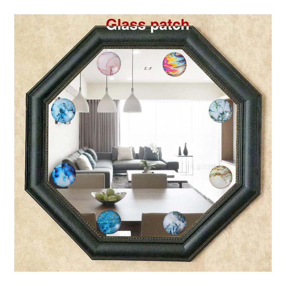 Mosaikfliesen 100 Stück Glas Cabochons - Halbrunde Kuppeln für Kunsthandwerk und Schmuckherstellung - 25mm Durchmesser - Dekorative Granulate in vielfältigen