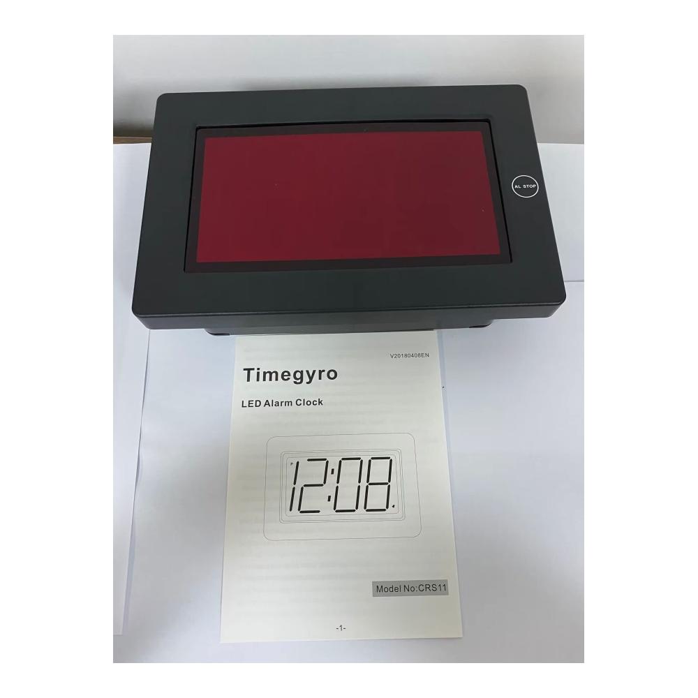 Erwecken Sie Ihre Morgen mit Stil – Timegyro Digitaler Wecker LED Wanduhr Batteriebetrieben 3-Zoll LED-Zeitanzeige für Wohnzimmer Schlafzimmer Schreibtisch & mehr