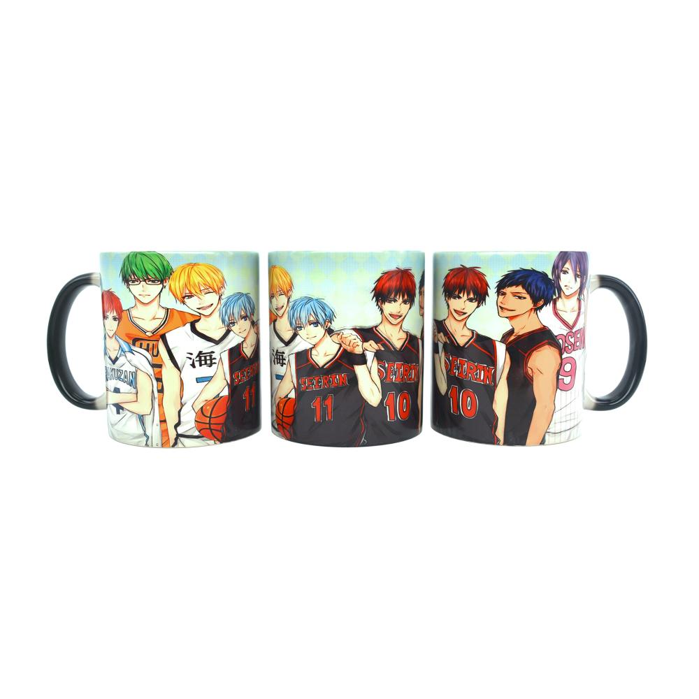 Anime Kaffeetassen Set - Kise Ryota Aomine Daiki Akashi Seijuro Kuroko Tetsuya & Kagami Taiga Tassen & Untertassen - 6-teiliges Becher-Set für echte Fans