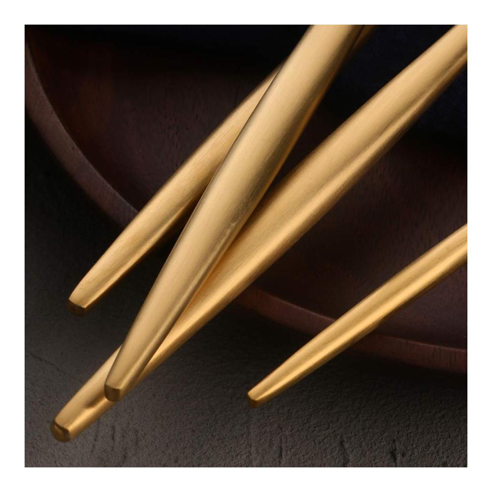 Exquisites 6-teiliges Kaffee & Mokkalöffel Set - Hochwertiges Goldbesteck aus Edelstahl - Elegantes Geschirr-Set für den täglichen Gebrauch und besondere Anlässe - Perfekte Ergänzung zu Ihrer Tischkultur