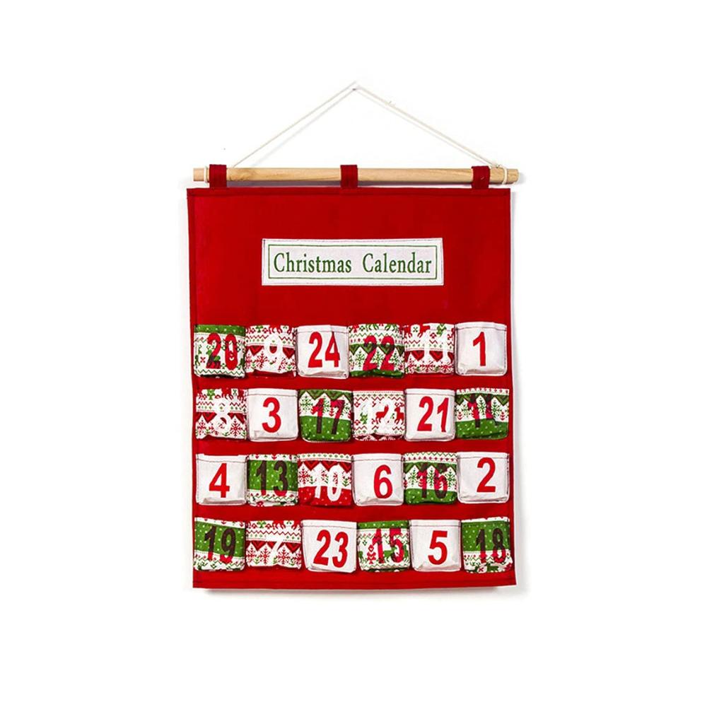 Entdecken Sie kreative Weihnachtsvorfreude mit unserem dekorativen Adventskalender! Wiederverwendbare Tasche für Süßigkeiten und festliche Countdowns. Ein Must-have für die fest