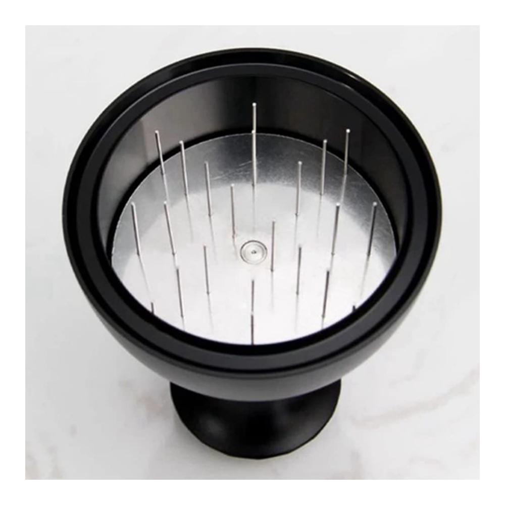 Hochwertiger 58mm Edelstahl Tamper & Verteiler – Perfekte Espresso Zubereitung mit präzisem Nivellierer Werkzeug – Robuster Siebträger Zubehör für Kaffeeliebhaber – Eleganter Silberlook