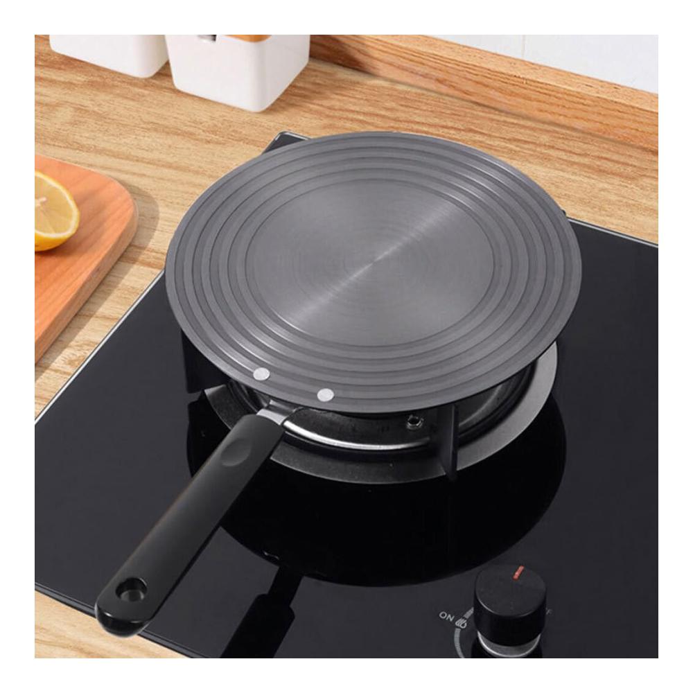 Erstklassige Crepe-Pfannen Aluminium-Wärmeverteiler für gleichmäßige Erwärmung auf Gasherdplatten - Langlebig & effizient für perfekte Crepes - Metall Wärmeleitungsplatte für optimale Wärmeleitung