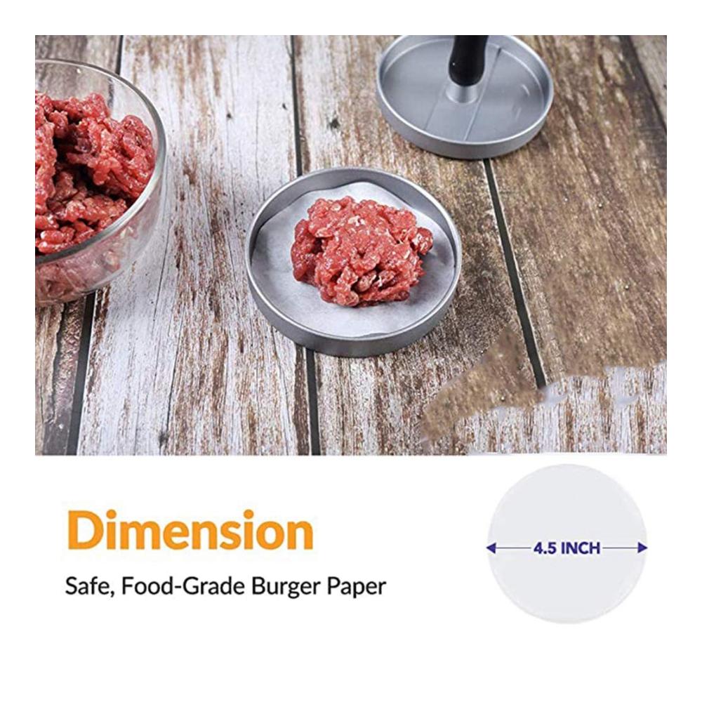 Entfesseln Sie Kochfreude! 500er-Pack Backpapier 45-Zoll-Rundblätter für perfekte Burger. Antihaftbeschichtung für müheloses Grillen. Ideal für Mittagessen & fleischige Genüsse. Backen Sie ohne Sorgen