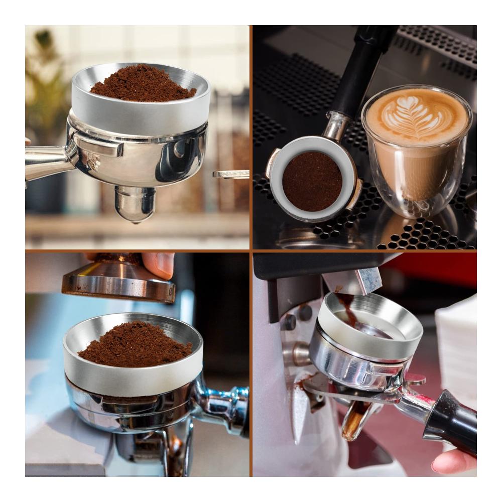 Dosiertrichter für präzises Kaffeepulver-Füllen | 51mm Siebträger Zubehör aus Aluminium | Ersatz für EC680 EC685 | Espresso Trichter für genaues Dosieren