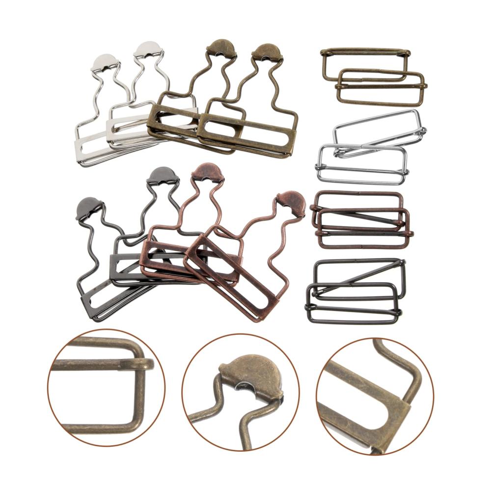 Hochwertige Druckknöpfe 32-teiliges Set Latzschnallen - Perfekte Ergänzung für Latzhosen Handpolitur Vintage-Stil. Einfacher Austausch für Kleidungsstücke. Einzigartige Geschenkidee
