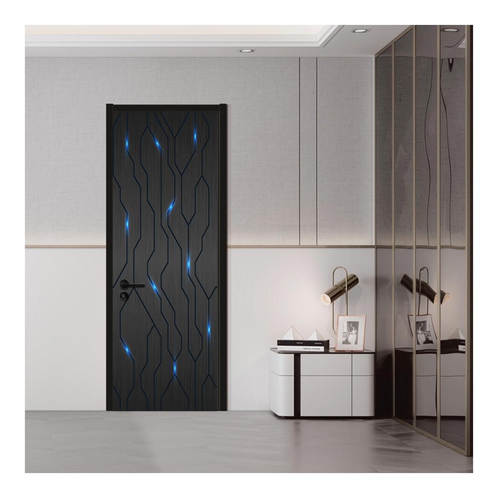 Erfrischen Sie Ihr Zuhause! Schwarz Blau Abstrakt 3D Türtapete Selbstklebend - Wasserdicht Abnehmbar & Stilvoll! Wohnzimmer Tür Aufkleber - PVC Türaufkleber für einzigartige Akzente! (88x200cm
