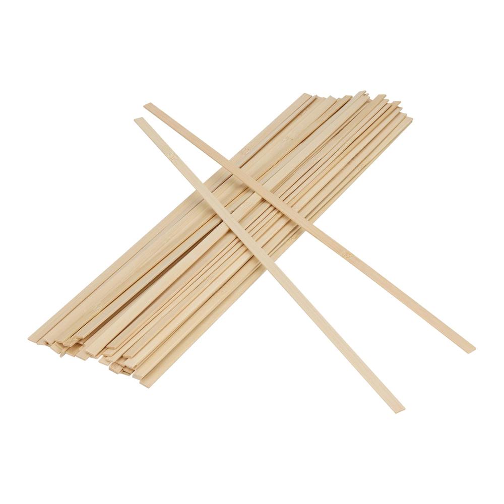 Natürliche Kreativität entfesseln 700 Holzstäbe Set - 40 cm Bambus & 30 cm flache Bastelstäbe - Unlackierte Holzstreifen für DIY-Projekte Kunst Modellbau - Extra lange Stäbe für grenzenlose Bastelideen