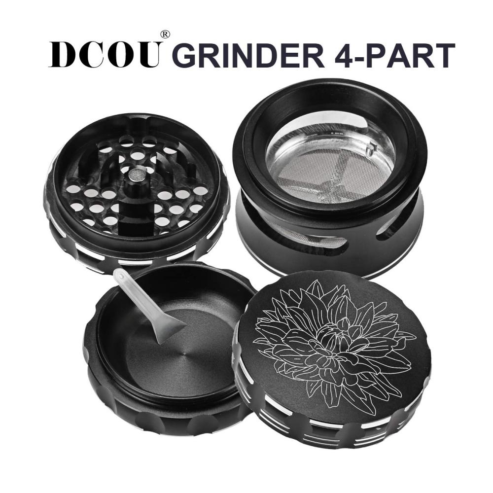 Entdecken Sie den Geschmack der Frische! DCOU Premium Aluminium Pfeffermühle 63mm 4-teilig mit Pollenfänger und kunstvoller Blumenschnitzerei in elegantem Schwarz. Genießen Sie perfekt gemahlenen Pfeffer für jede Mahlzeit. Robust stilvoll und funktional – Ihre Küche verdient das Beste