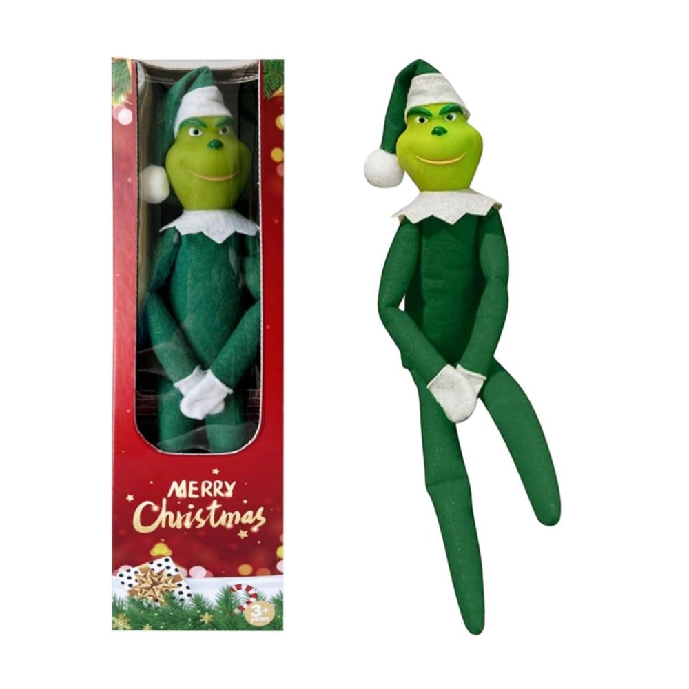 Grünes Haar Puppenanhänger Lustiger Phantomdieb für Weihnachtsbäume & Dekorationen - Perfektes Geschenk für die Feiertage im Innen- und Außenbereich