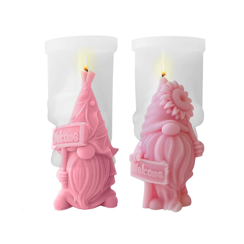 Entdecken Sie kreative Magie 3D Weihnachts Wichtel Gießformen - Silikonform für bezaubernde Kerzen & mehr. Gießen Sie festliche Weihnachtszwerg-Kerzen mit dieser hochwertigen DIY Silikon Gießform. Basteln Sie einzigartige Ornamente Seifen und Süßigkeiten. Perfekt für handgefertigte Geschenke