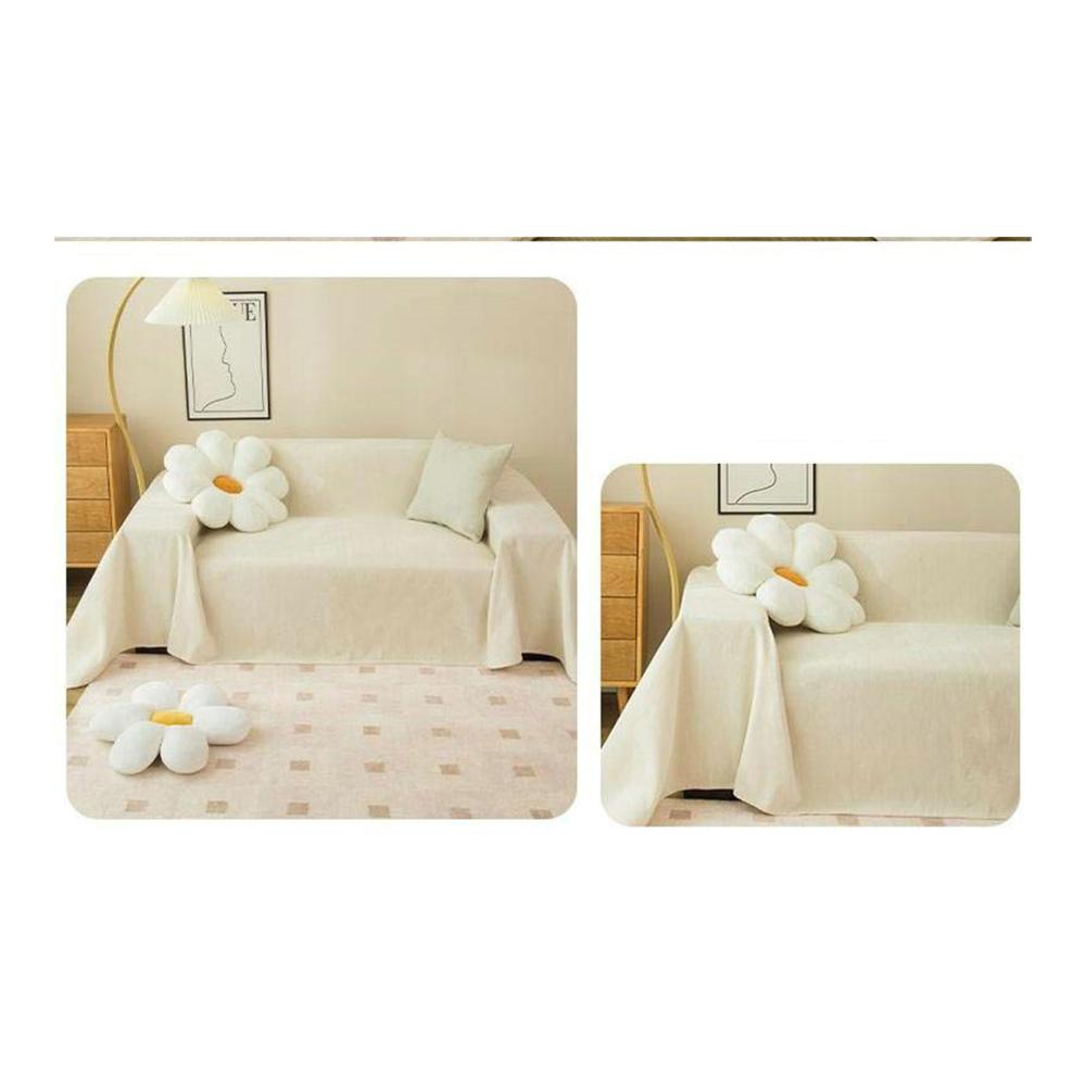 Entdecken Sie Luxus und Schutz Hochwertige Sofaüberwürfe - Beige Chenille 1-Sitzer Sofa Bezug - Einfarbig und Stilvoll für Ihr Zuhause - Sofabezug Decken für Eleganz und Komfort. Schützen Sie Ihr Sofa mit Stil