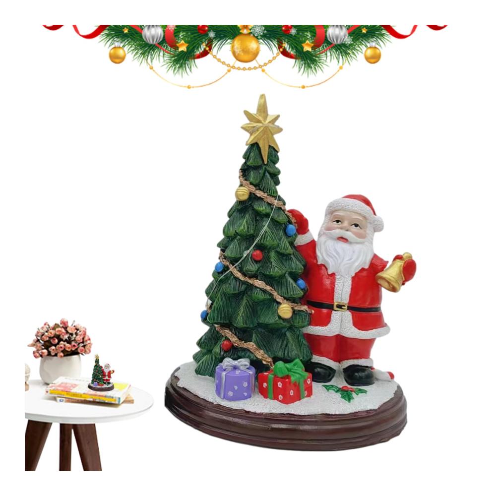 Weihnachtsmannfiguren Dekorative Kunstharz-Zierfiguren für festliche Heimdekoration und Partys