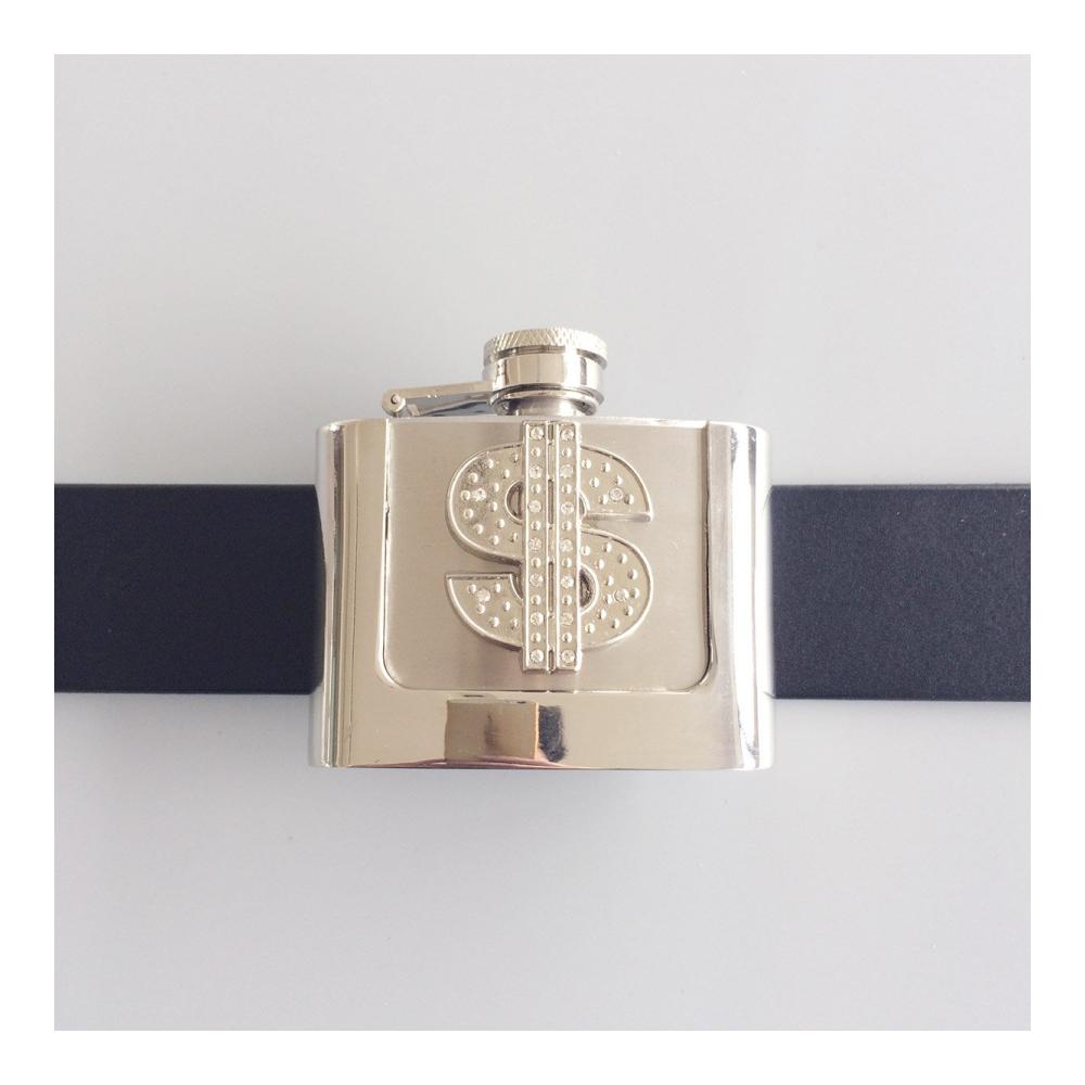 Entdecken Sie den Glanz mit unserer Jean Friend Rhinestone Gürtelschnallen - US Dollar Sign Design! Stilvolle 2-Unzen-Edelstahl-Flachmann-Gürtelschnalle für den ultimativen Flair. Einzigartig und praktisch - Ihr neues Must-Have-Accessoire