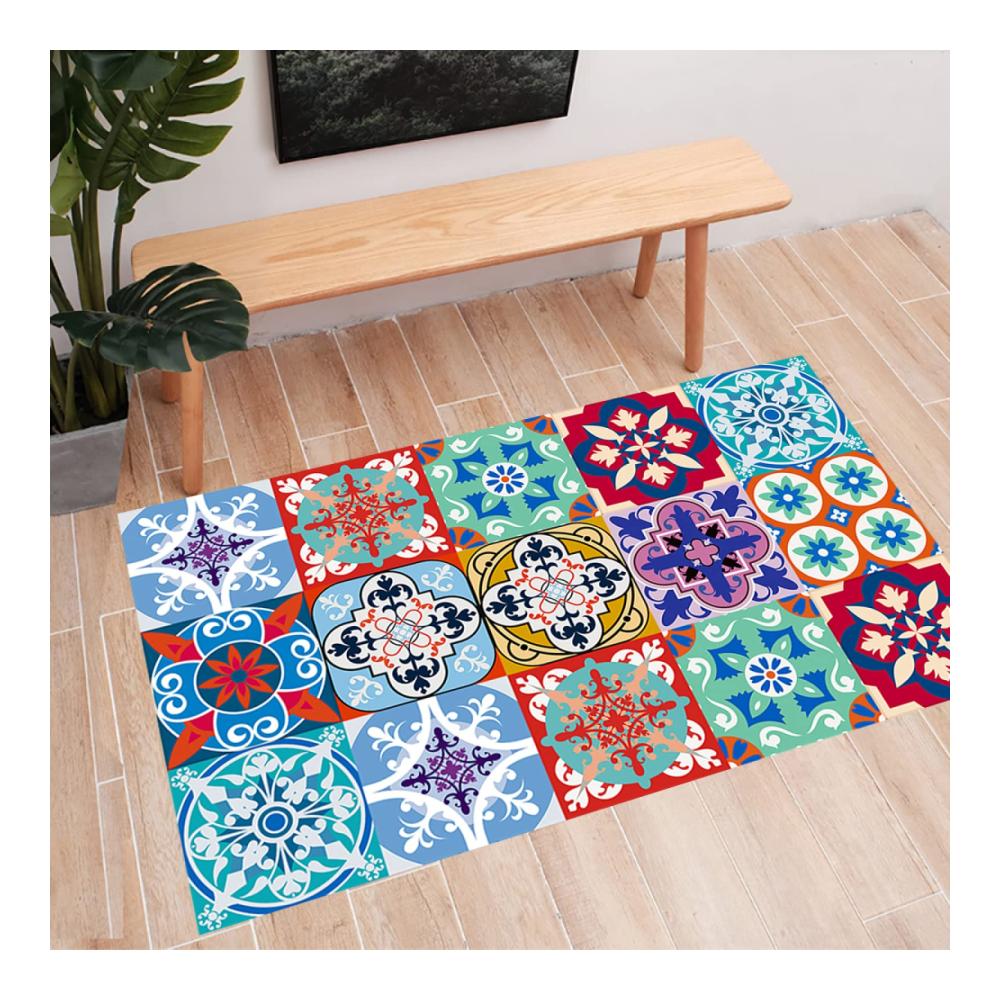 Verleihen Sie Ihrem Zuhause Farbe und Stil mit unseren Fliesenaufklebern 15x15 cm für Badezimmer und Küche | Selbstklebende Vinyl-Aufkleber in 10 lebendigen Designs | Spritzschutz und Dekor