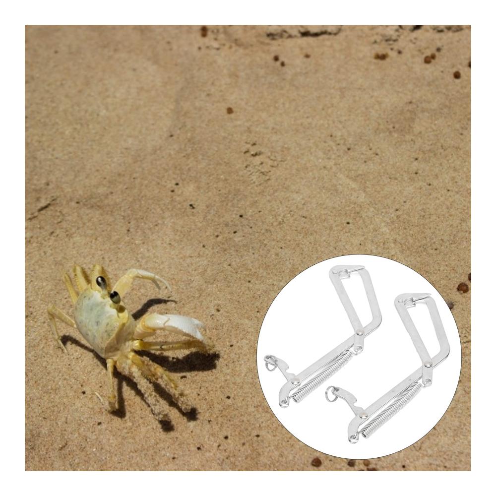 Premium Meeresfrüchtebesteck-Set 2 Edelstahl-Greifer für müheloses Fangen von Krabben Hechten & Raubtieren - Ideale Begleiter für Outdoor-Angeln und kulinar