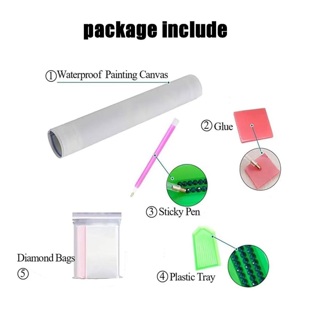 5D DIY Diamant Malerei Set Abstrakte Frau Vorbedruckt Groß XXL Full Drill Crystal Wand Dekor Geschenk - 40x120cm