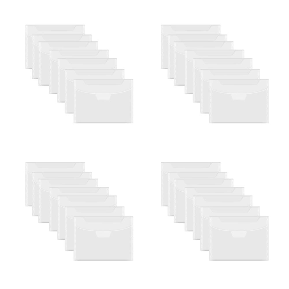 Kreativ-Set für Scrapbooking CLOSOFIBA 80er-Pack Klare Aufbewahrungstaschen für Stempel & Stanzformen | Wiederverschließbarer Umschlag für DIY Projekte | Optimal für Papierkarten und mehr