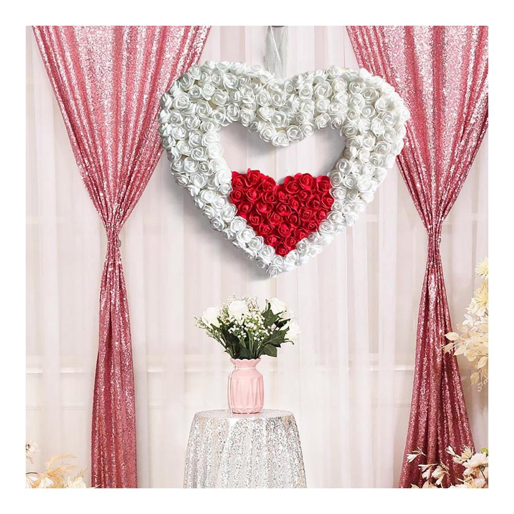 Entdecken Sie die Liebe Valentinstags-Türkranz mit herzförmigem Design für Ihre Haustür - Frühlings-Rosenkranz und Rosenkranz-Swag die perfekte Valentinsdekoration. Verschönern Sie Ihre Haustür mit diesem einzigartigen Valentinstagskranz - ein Blumenkranz für Wand und Fenster. Bringen Sie romantische Stimmung in Ihr Zuhause