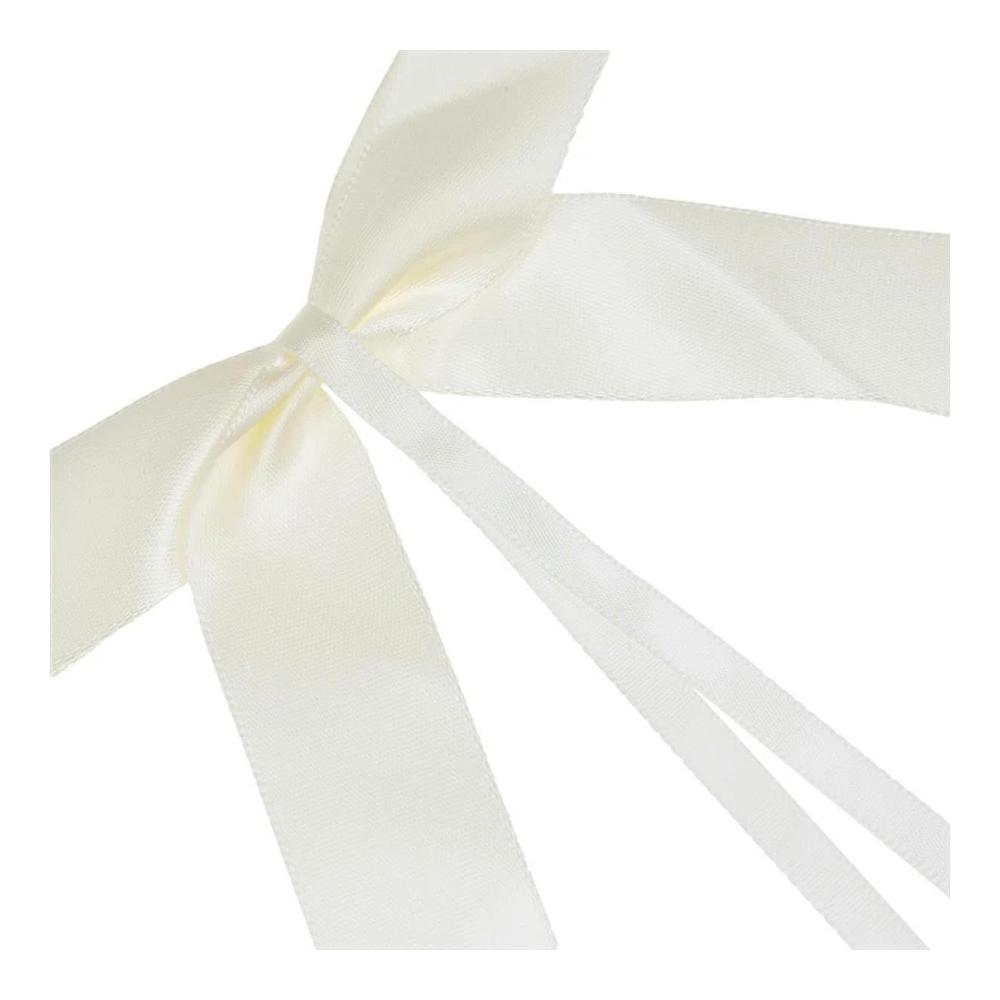 Elegante Hochzeits-Banddekoration 50 zarte Schleifen für Autos Stühle & Partys in Weiß-Weiß - Perfekte Ergänzung für jede Feier