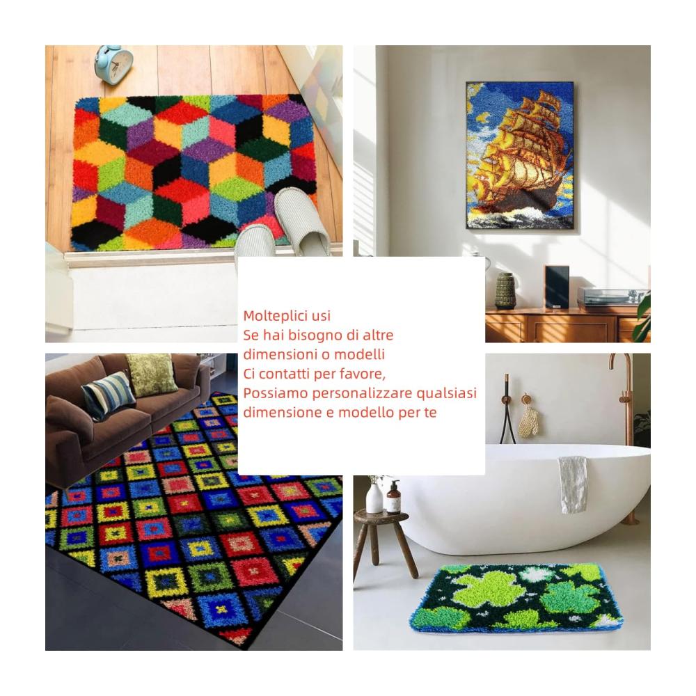 Entdecken Sie die Kreativität mit unseren Diy Knüpf-Sets Grassland Sunset Elephant Latch Hook Kits für Erwachsene und Kinder – Handgefertigter Riegelhaken Teppich zum Selbermachen 21
