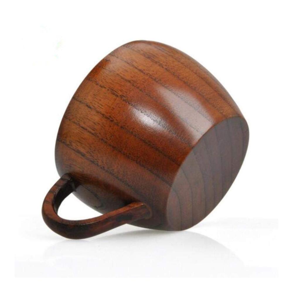 Einzigartige Teetassen 260 ml Holzdesign nachhaltige Becher für unterwegs - Handgriff umweltfreundlich - Ideal für Tee-Liebhaber und Geschenke - 1 Stück
